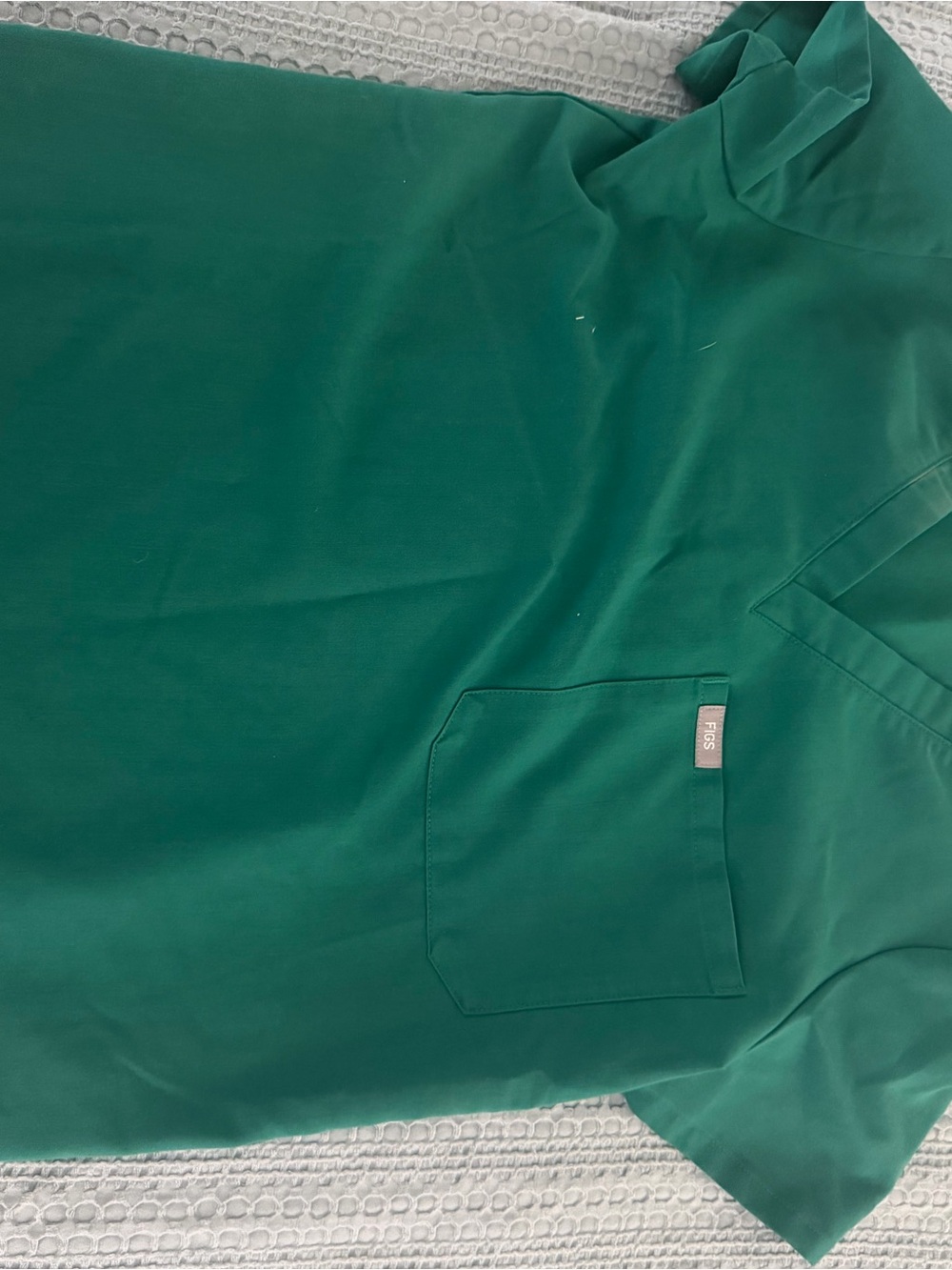 Figs Women's hunter Green Scrub Top